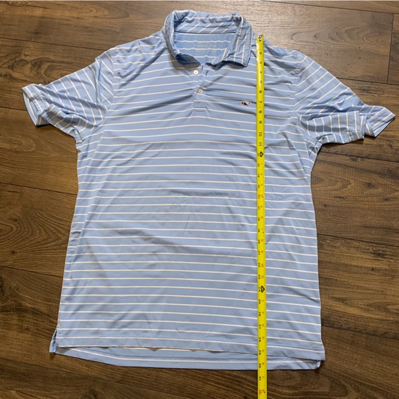 Vineyard Vines Blue Striped‎ Short Sleeve Mens Size M - Picture 5 of 7